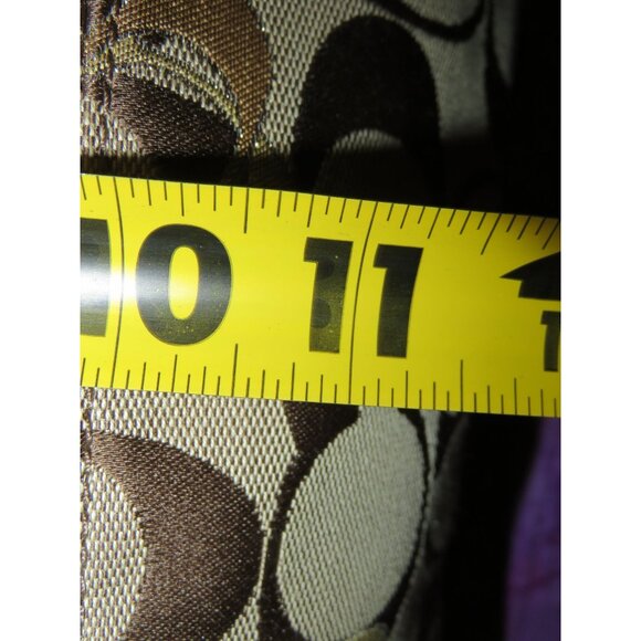 Coach Poppy Signature Canvas & Leather Heart Glam Tote Freshly cleaned - Picture 14 of 15